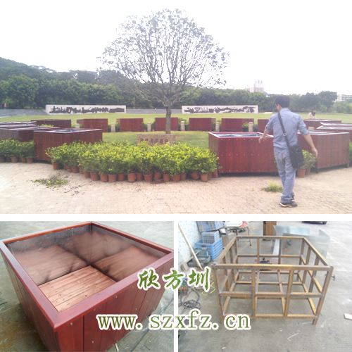 欣方圳景觀(guān)花盆安裝湖北赤壁城市廣場(chǎng)