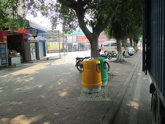 欣方圳環(huán)保分類(lèi)垃圾桶 安家湖南長(cháng)沙街道