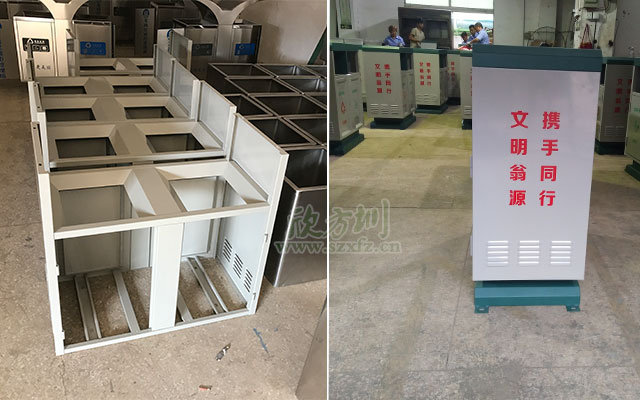  翁源縣街道增設鋼制戶(hù)外垃圾桶