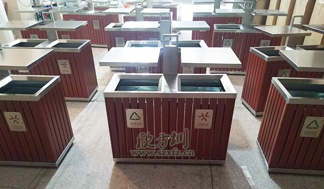 鋼木戶(hù)外垃圾桶可解決龍興古鎮配備不足