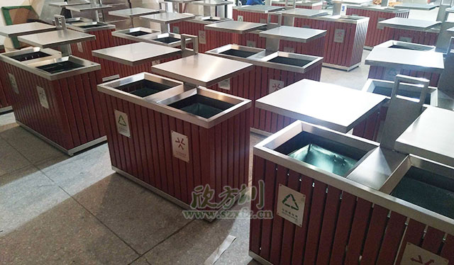 鋼木戶(hù)外垃圾桶可解決龍興古鎮配備不足