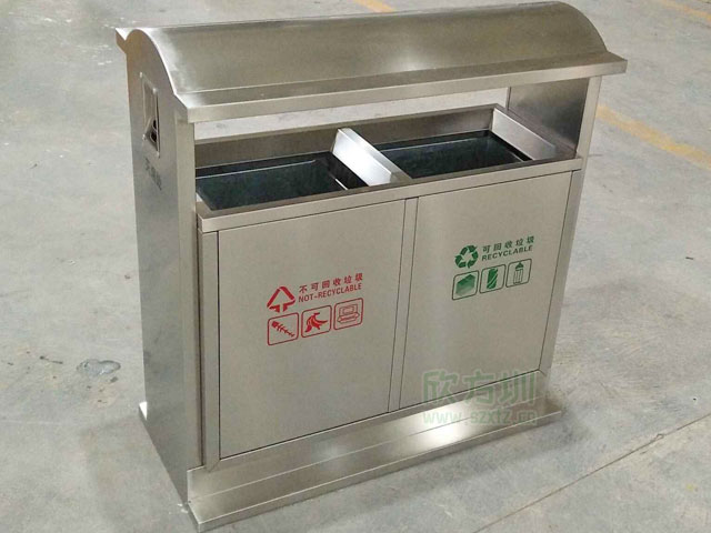 醫院不銹鋼分類(lèi)環(huán)保垃圾箱