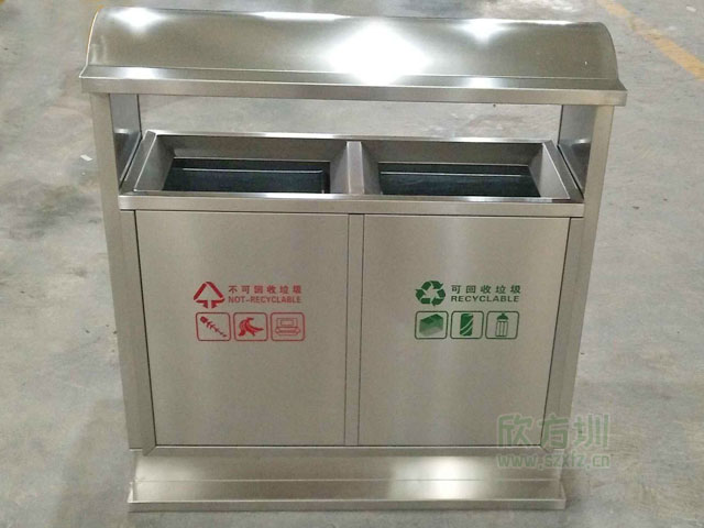 醫院不銹鋼分類(lèi)環(huán)保垃圾箱