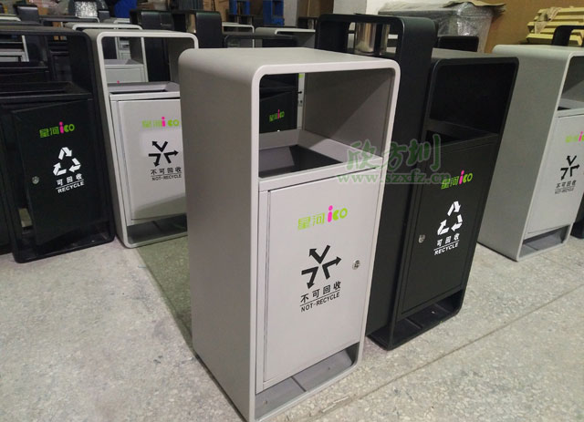 深圳購物中心戶(hù)外垃圾桶廠(chǎng)家制作圖