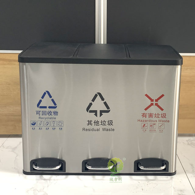 深圳垃圾分類(lèi)家庭不銹鋼室內分類(lèi)垃圾桶款式推薦