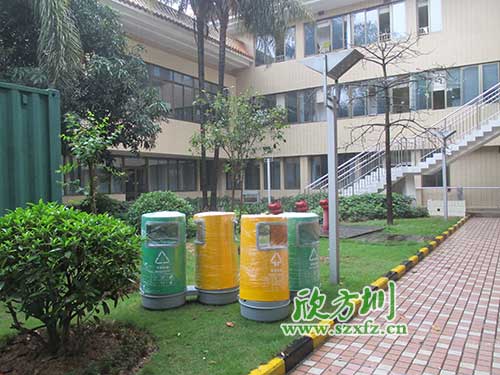 韶關(guān)物業(yè)分類(lèi)玻璃鋼垃圾桶，提升社區好環(huán)境。