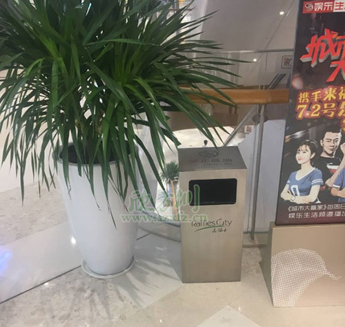 茂業(yè)天地商場(chǎng)C60不銹鋼果皮箱生產(chǎn)圖