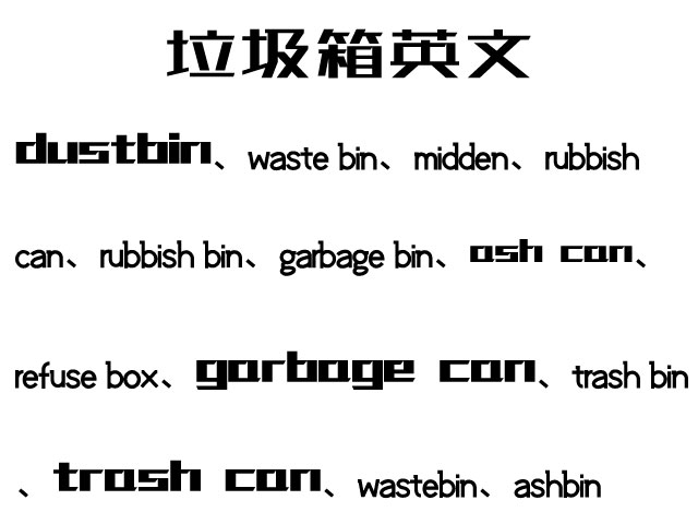 垃圾箱英文單詞翻譯及對話(huà)場(chǎng)景語(yǔ)句