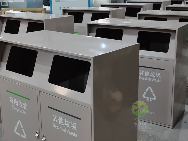 提升公共空間品質(zhì)，深圳金屬垃圾桶助你一臂之力
