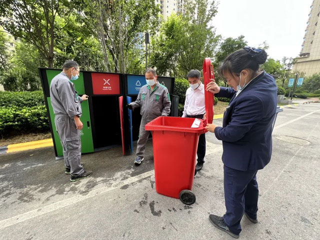 山東小區戶(hù)外投放新型垃圾桶美觀(guān)環(huán)保無(wú)異味